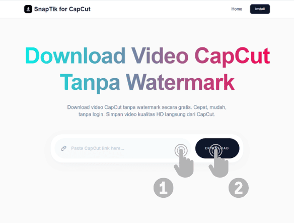 Tempel link di SnapTikCut